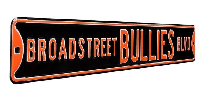 Broad Street Bullies BLVD Philadephia Flyers Metal  Street Sign