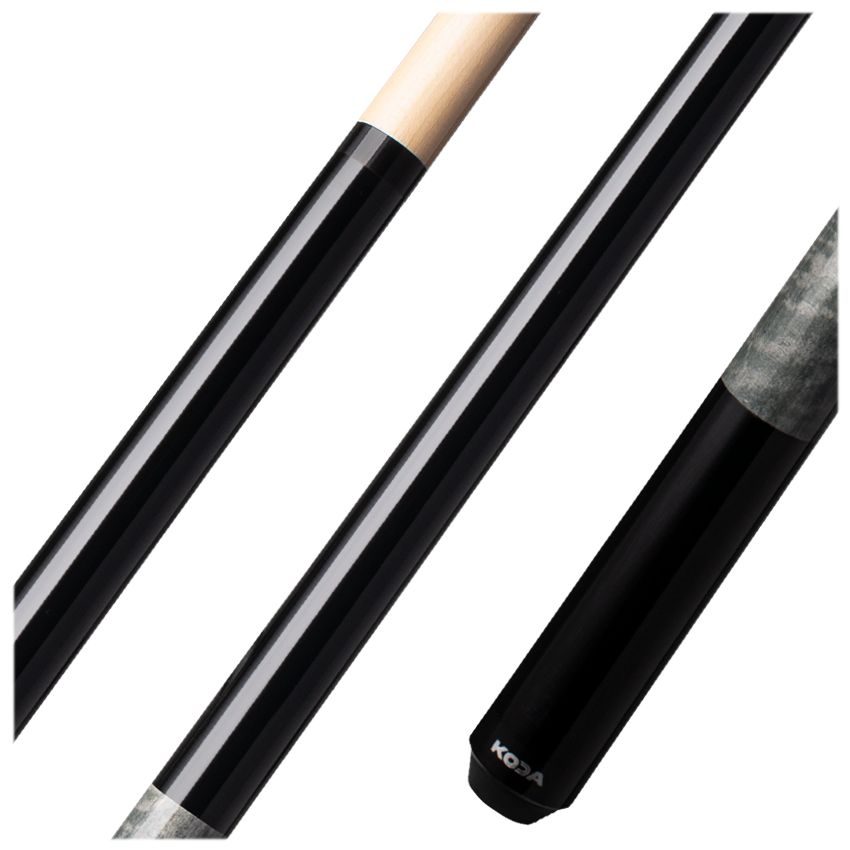 Koda KD23 Black / Grey Curly Wrapless Graphic Cue Stick