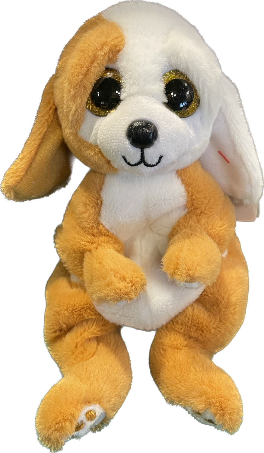 Ruggles Brown &amp; White Dog Beanie Bellies Plush Stuffed Animal