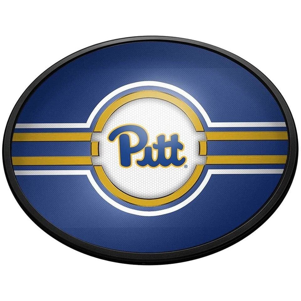 NCPITT-140-02 Pitt  Panthers Oval Slimline Lighted Sign
