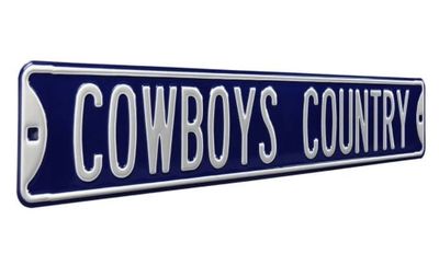 Dallas Cowboys Country NFL Metal Street Sign