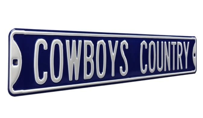 Dallas Cowboys Country NFL Metal Street Sign