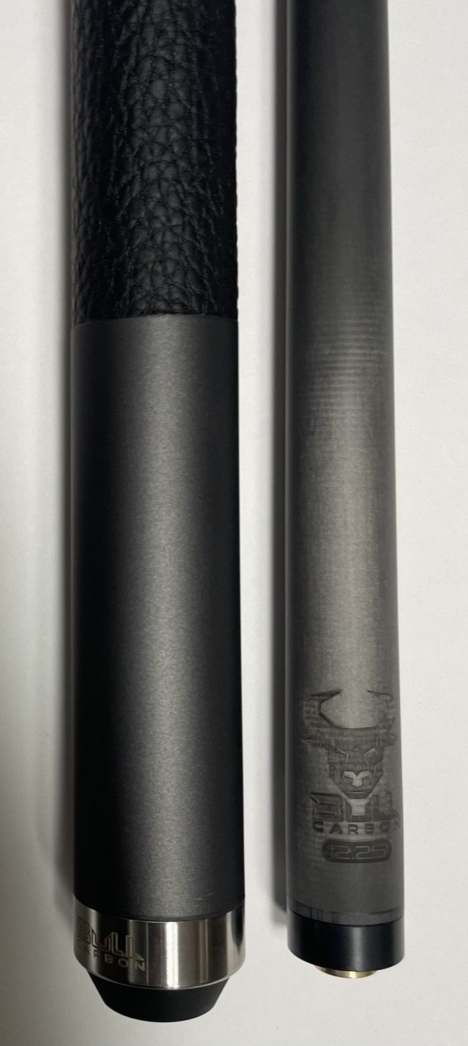 LD10 CUE STICK W/ 12.25MM BULL CARBON SHAFT - Gun Metal, Size: 18oz