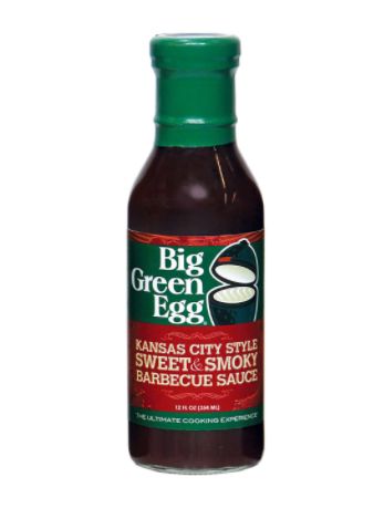 116529 Big Green Egg Kansas City Style Sweet &amp; Smokey BBQ Sauce 12FL OZ all natural gluten Free No MSG
