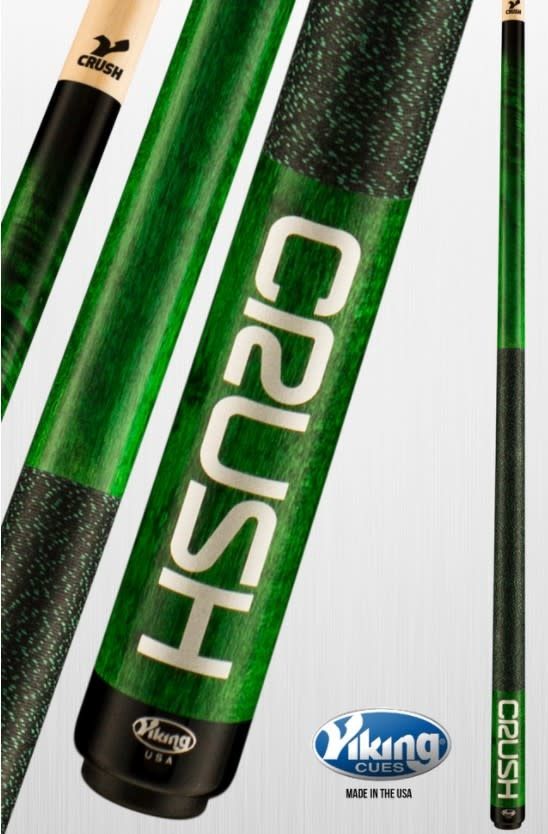 VIKING CRUSH 3-PIECE BREAK / JUMP CUE - EMERALD GREEN