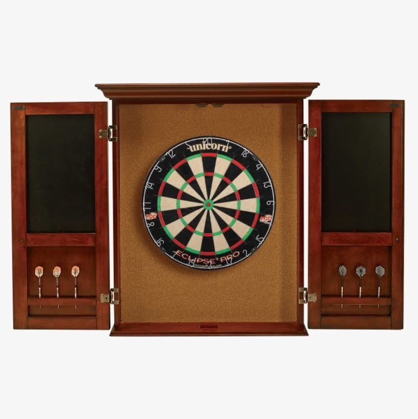 DBCW HJ Scott Windsor Dart Board Cabinet, Color: Black