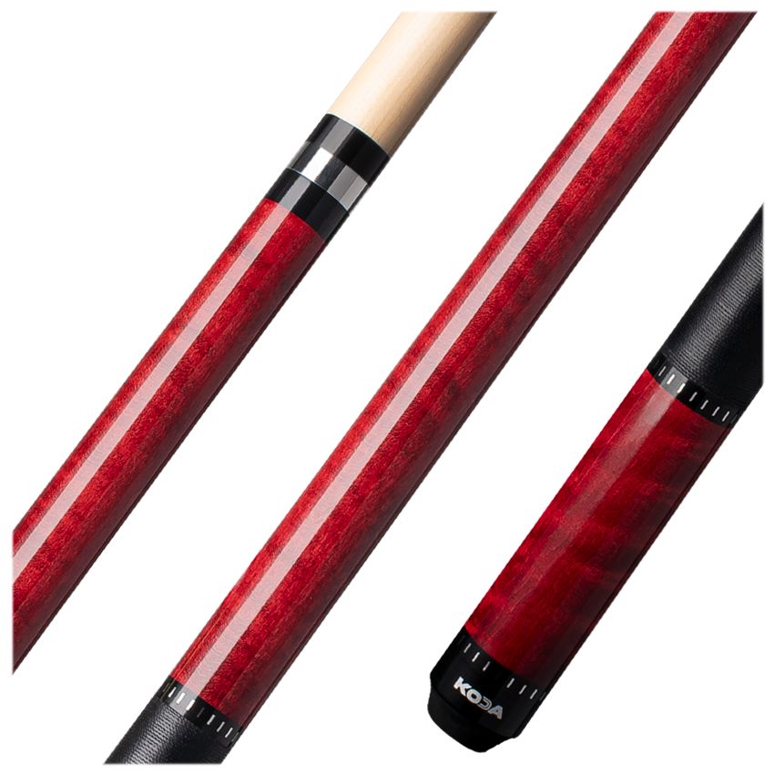 Koda KD31 Crimson Red Black Linen Cue Stick