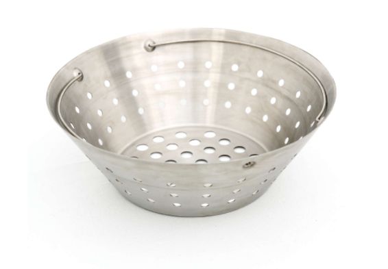 122674 Big Green Egg Stainless Steel Fire Bowl For Large Egg 14.87 in. W