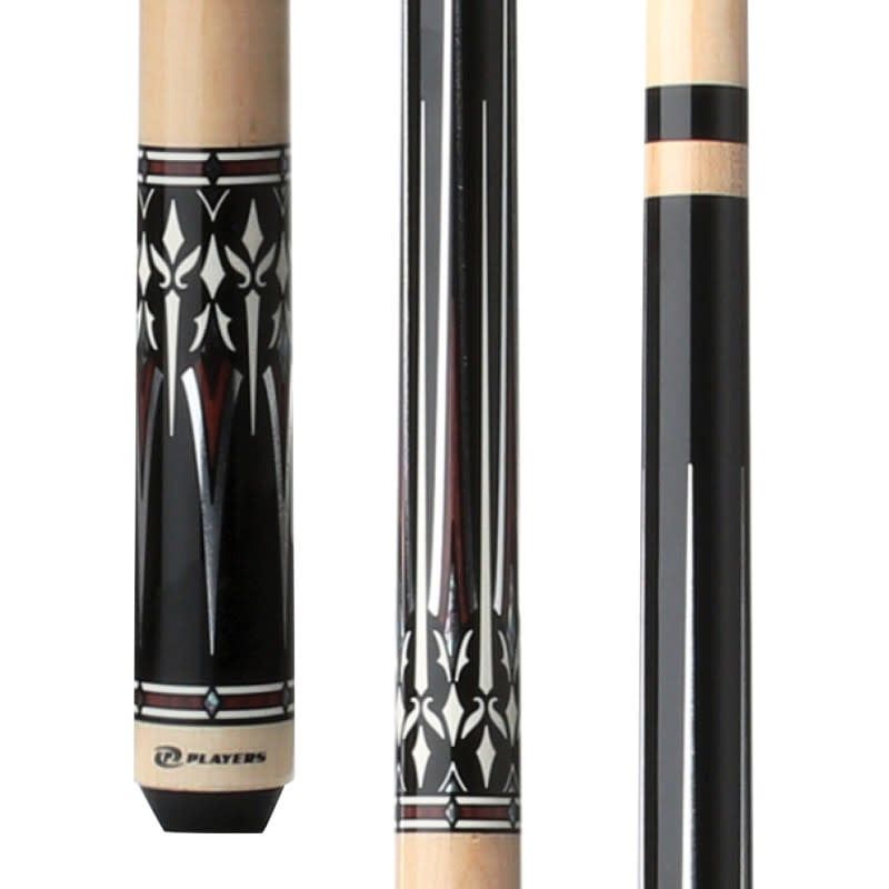 G3402 Players Natural Birdseye &amp; Black Wrapless Cue Stick