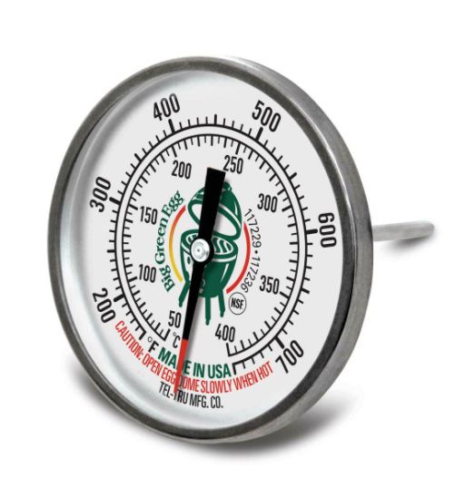 117236 Big Green Egg Stainless Steel Temperature Gauge, 2 inch Dial