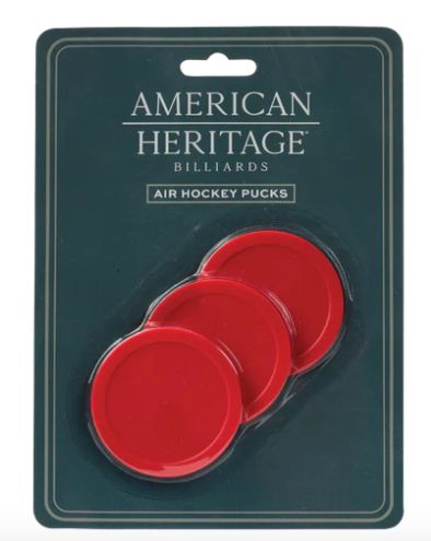 AHBPUCK AMERICAN HERITAGE RED HOCKEY PUCKS SET OF THREE