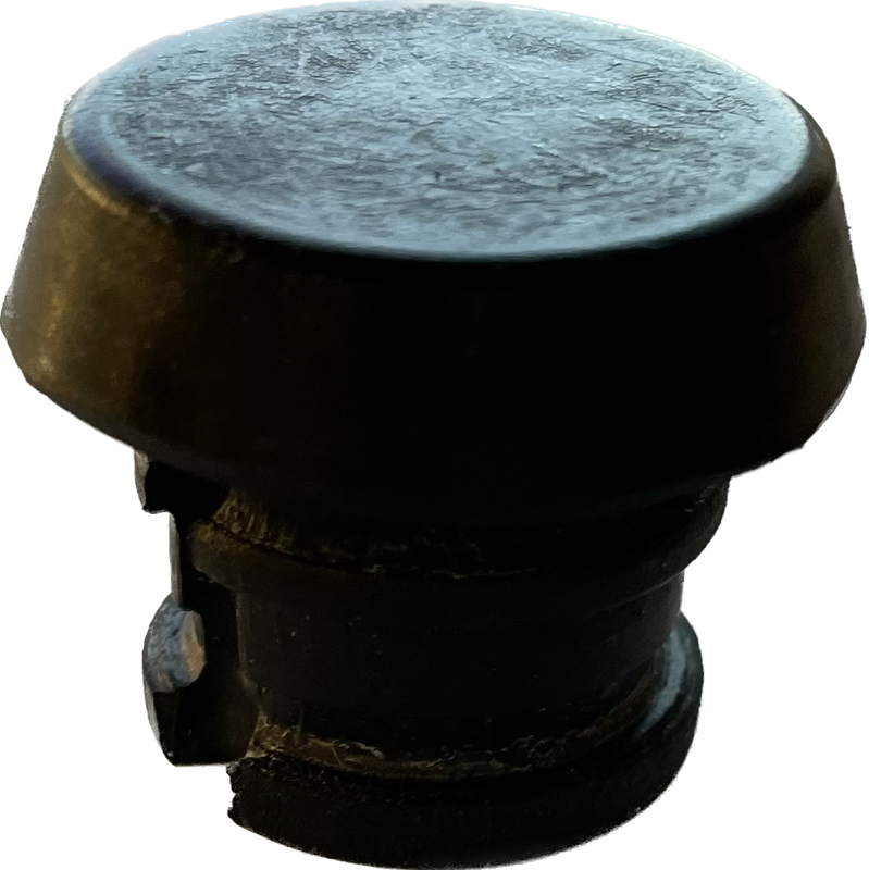Rubber Billiard Twist on Cue Bumper Butt Flat 1&quot;