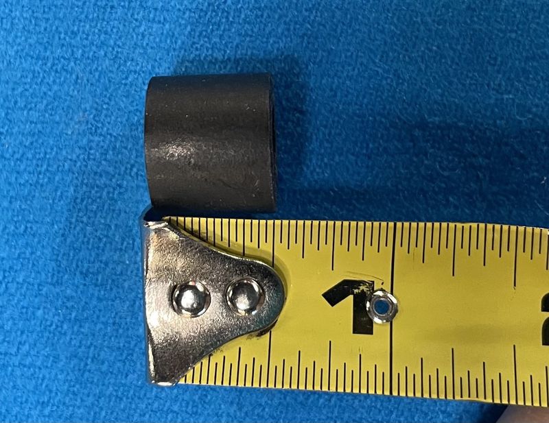 Black Rubber Pinball Sleeve 3/8&quot; - 1/2&quot;