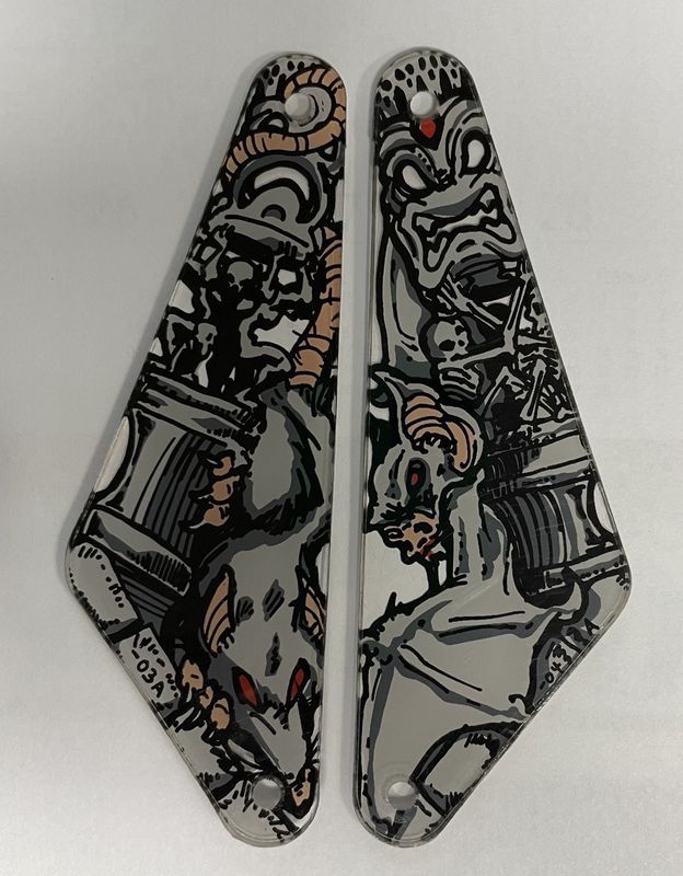 Tales From The Crypt Pinball Machine Slingshot Plastics Sling Set of 2