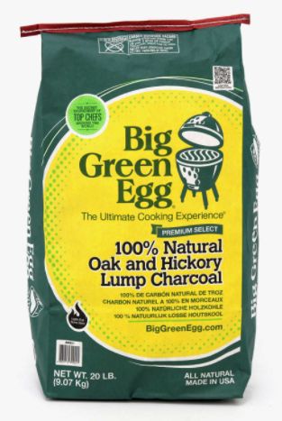 390011 Big Green Egg All Natural Hickory and Oak Lump Charcoal 20 lb