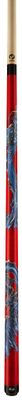 DRAGON BLACK CHERRY RED &amp; BLUE  DRAGON MAPLE CUE STICK