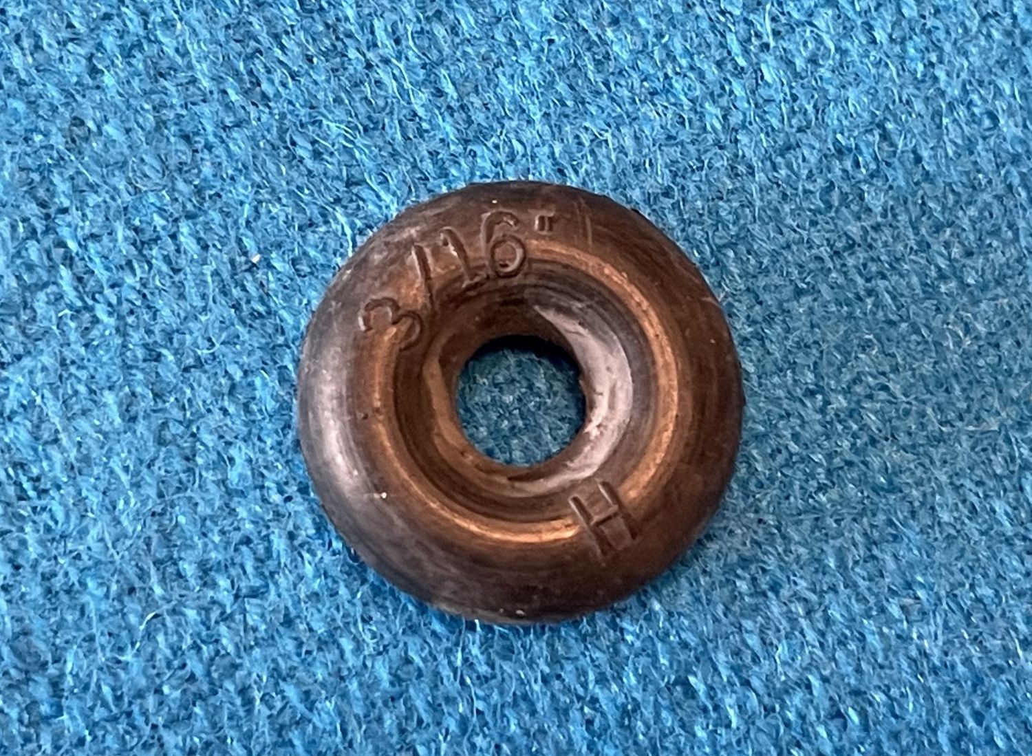 3/16&quot; Black Pinball Rubber