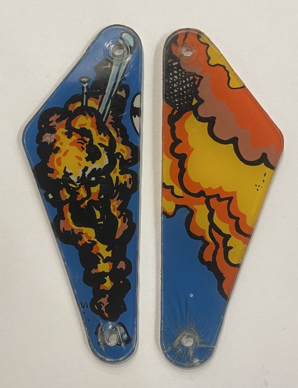 (Used Set #1) Lethal Weapon 3 Slingshot Plastic Set New NOS Pinball Machine Parts- Data East