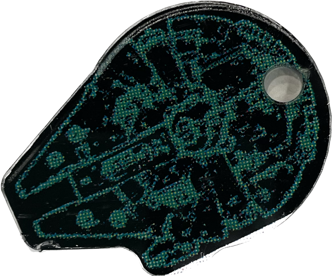 Star Wars Plastic Pinball Key Fob Millennium Falcon- Data East