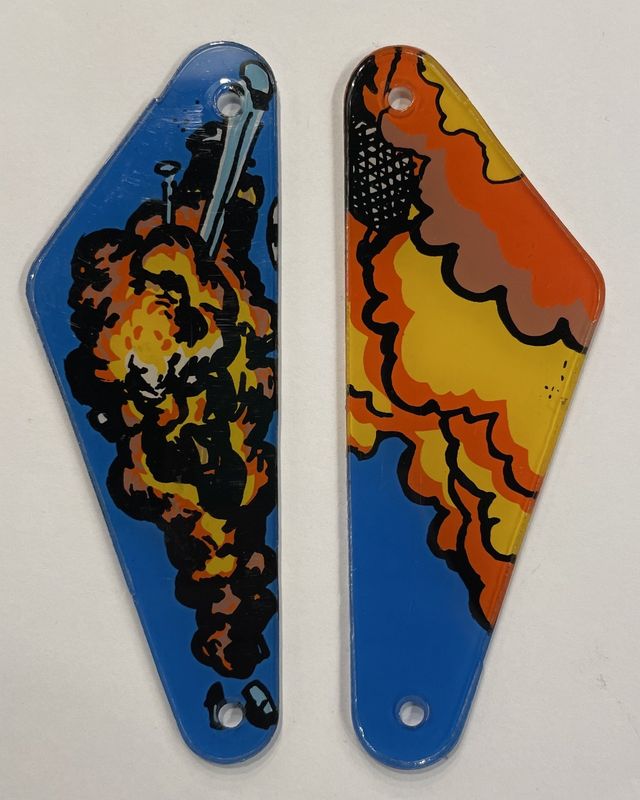 Lethal Weapon 3 Slingshot Plastic Set New NOS Pinball Machine Parts- Data East