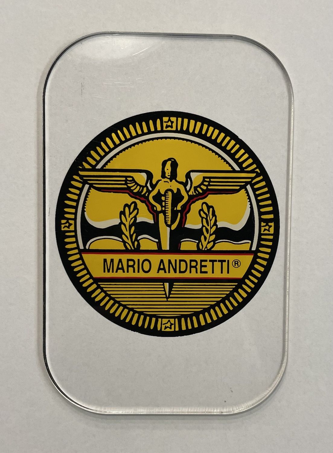 MARIO ANDRETTI Promo Pinball INDY LOGO Plastic Speaker Cut Out GOTTLIEB 1995