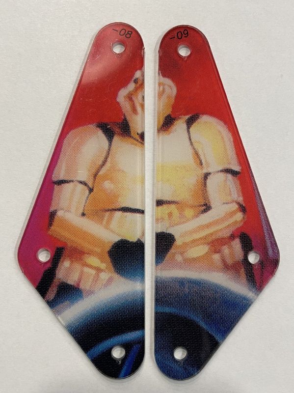 STAR WARS TRILOGY (SEGA) PLASTIC SLINGS Set of 2