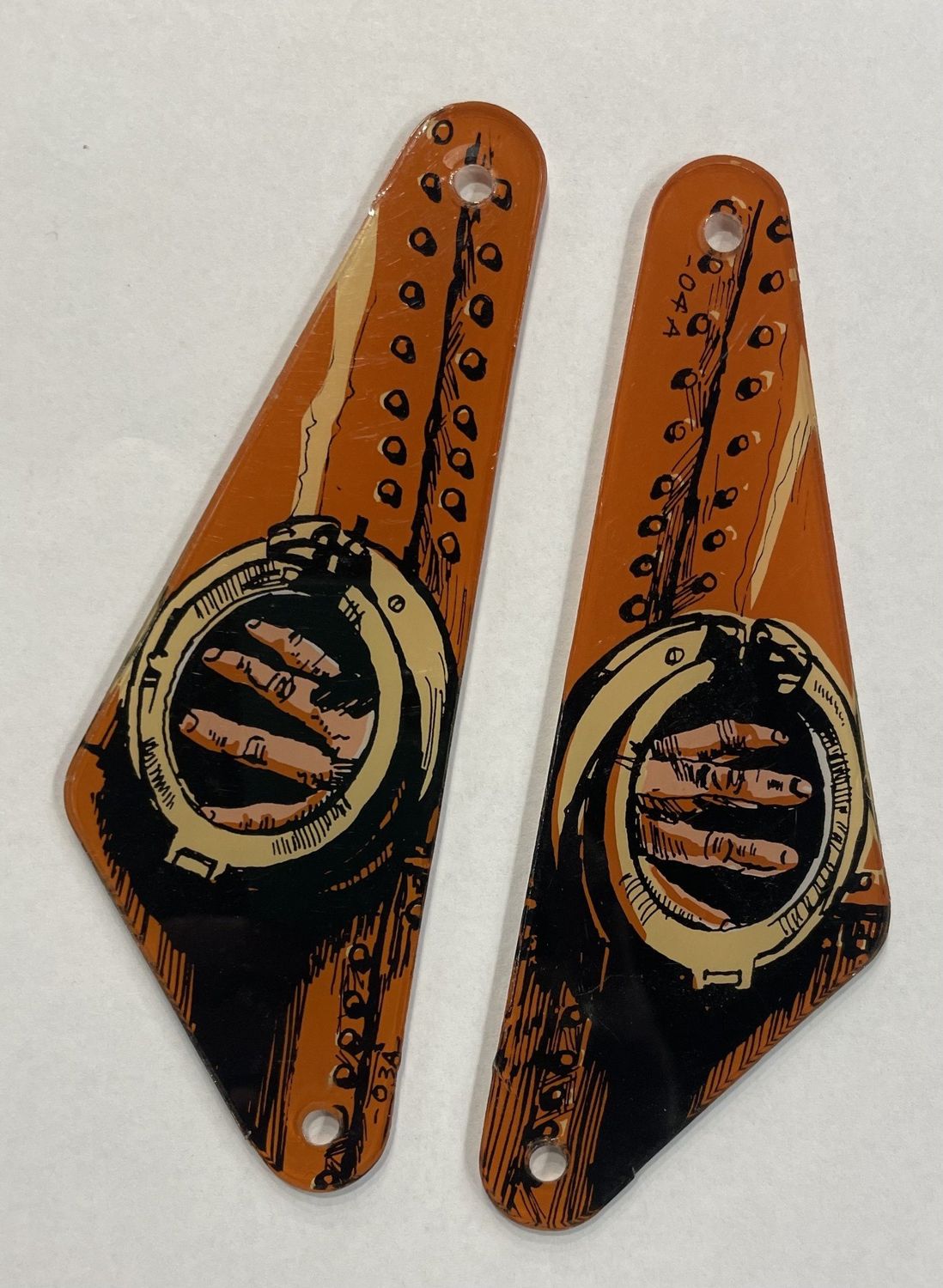 Sega Frankenstein Pinball Machine Slingshot Plastic Set