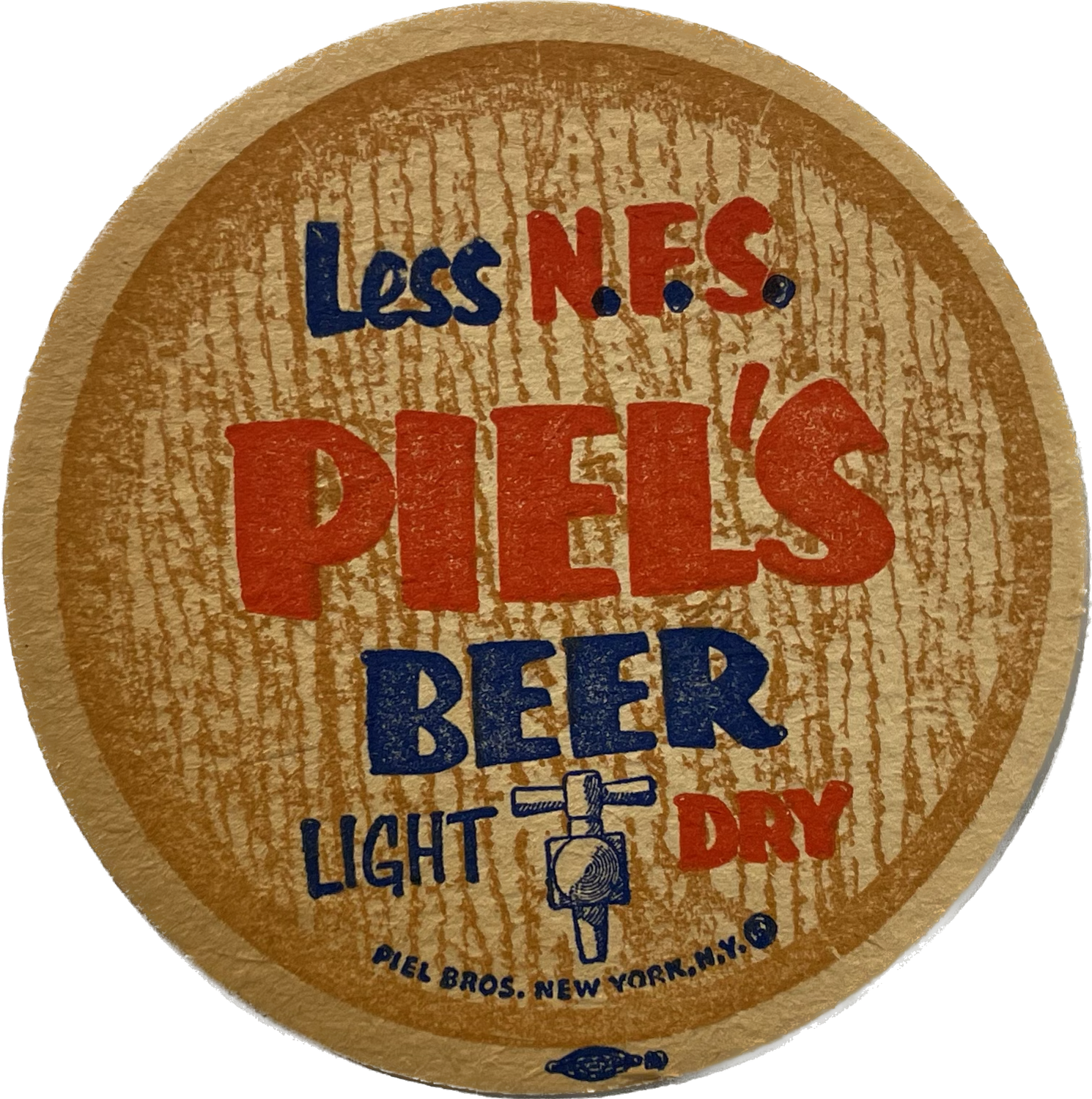 Vintage Piel&#39;s Light Dry Beer Coaster - Set of 10 Coasters
