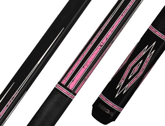 KL140 LD BLACK &amp; PINK CUE STICK W/ 12.5MM SHAFT