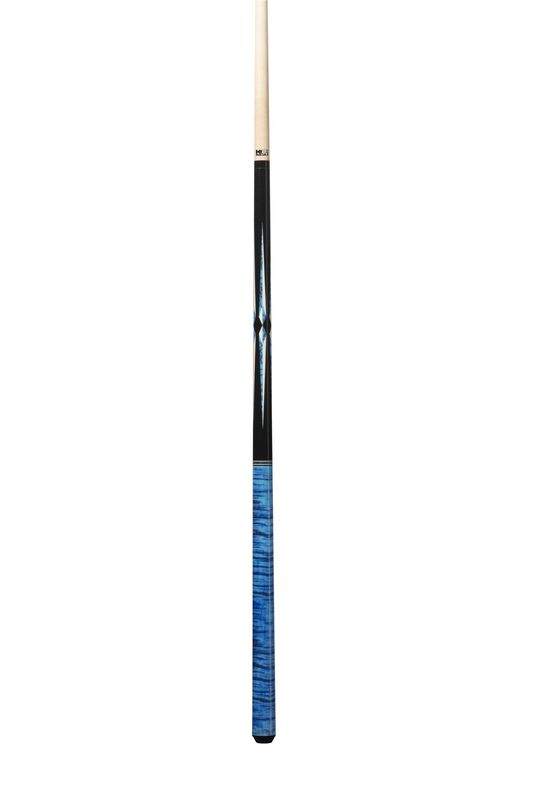 KL141 LD BLACK &amp; BLUE CUE STICK W/ 12.5MM SHAFT