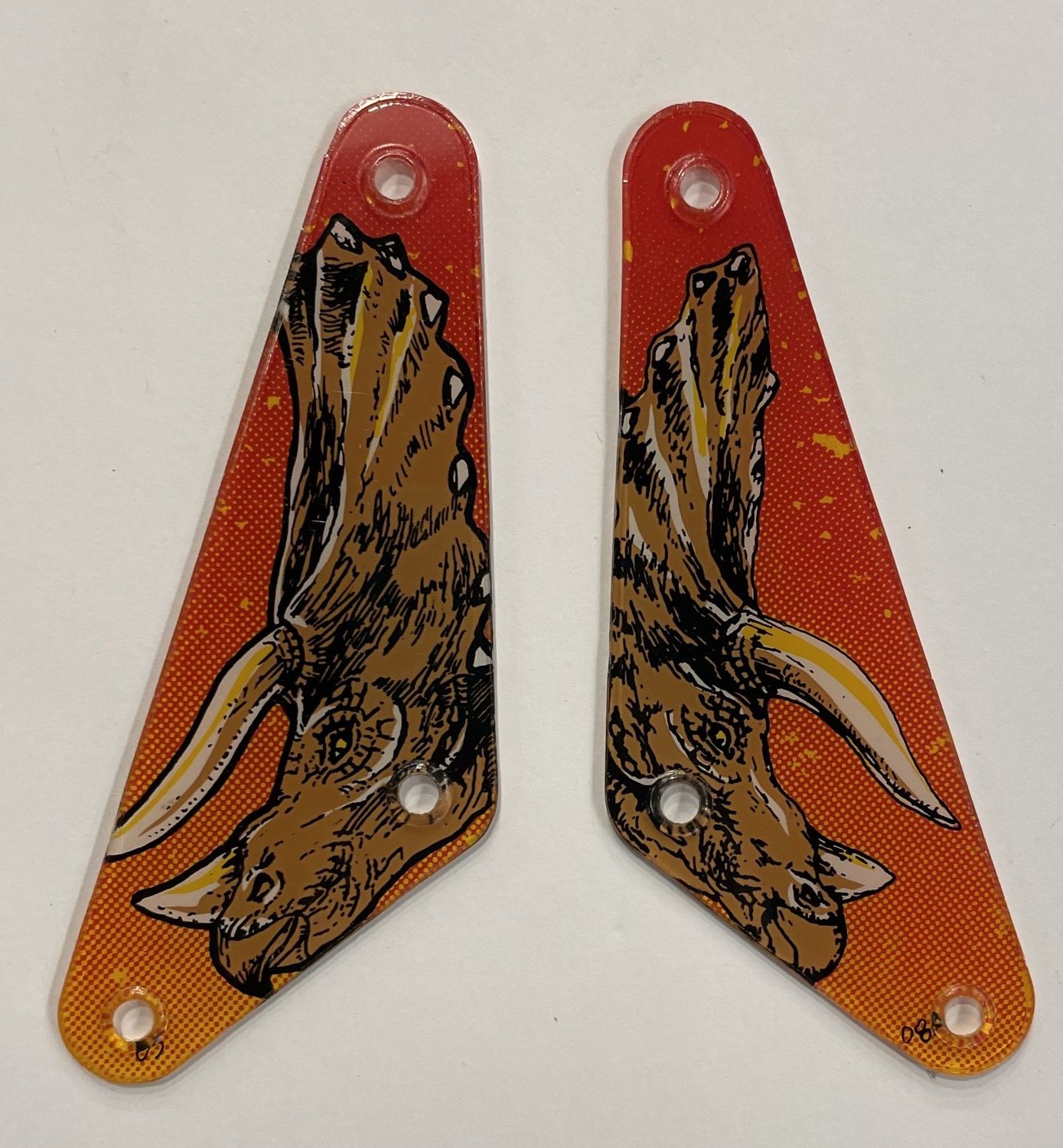Jurassic Park Dinosaur Pinball Plastic Slingshot Set of 2