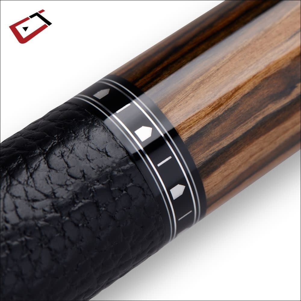 Cynergy Truewood Ebony II, Leather Wrap Cynergy 12.5mm Carbon Fiber Composite