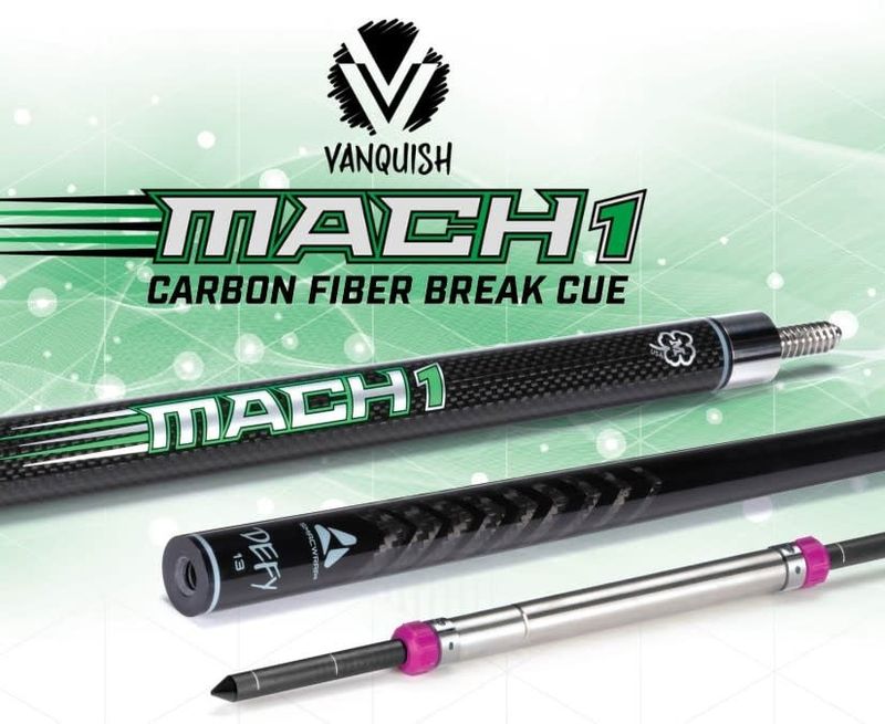 すぐったレディース福袋 Break Mach1 VANQUISH VQM1 Cue Shaft Break Fiber Carbon DEFY with ビリヤード