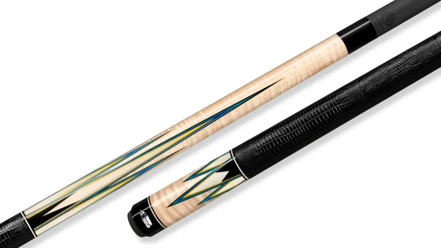 Predator Limited Edition True Splice 16 Curly Pool Cue Stick w Predator REVO Shaft - 11.8 mm - 29 inches - Black Vault Plate