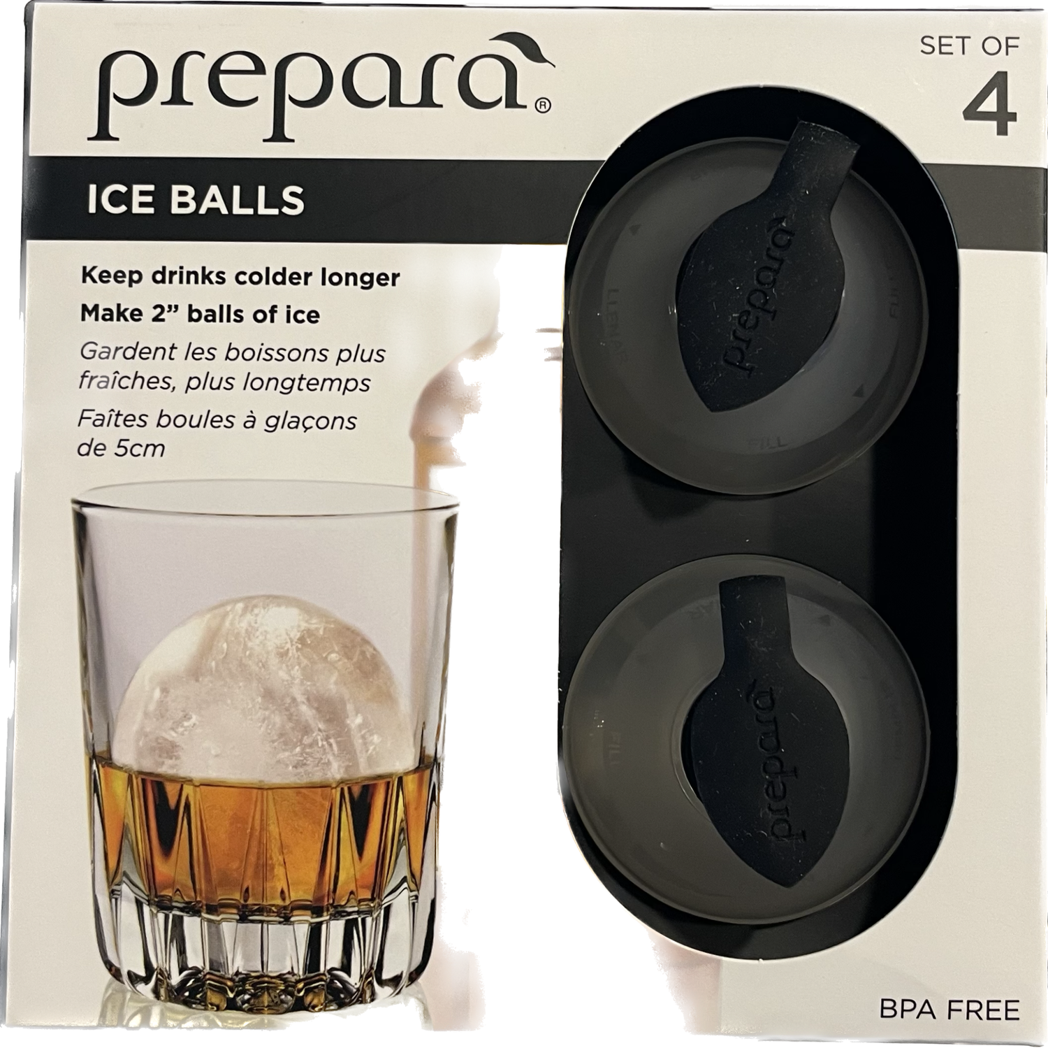 Preparea Ice Balls Circular Ice Molds