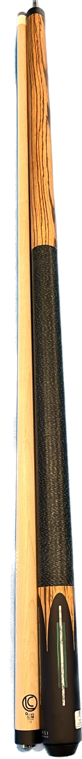 LUCASI LUX60 matte Zebrawood Malachite and White Cue Stick