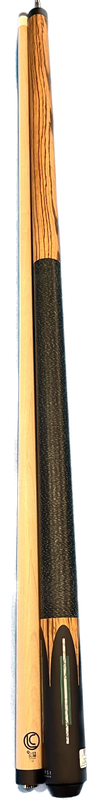 LUCASI LUX60 matte Zebrawood Malachite and White Cue Stick