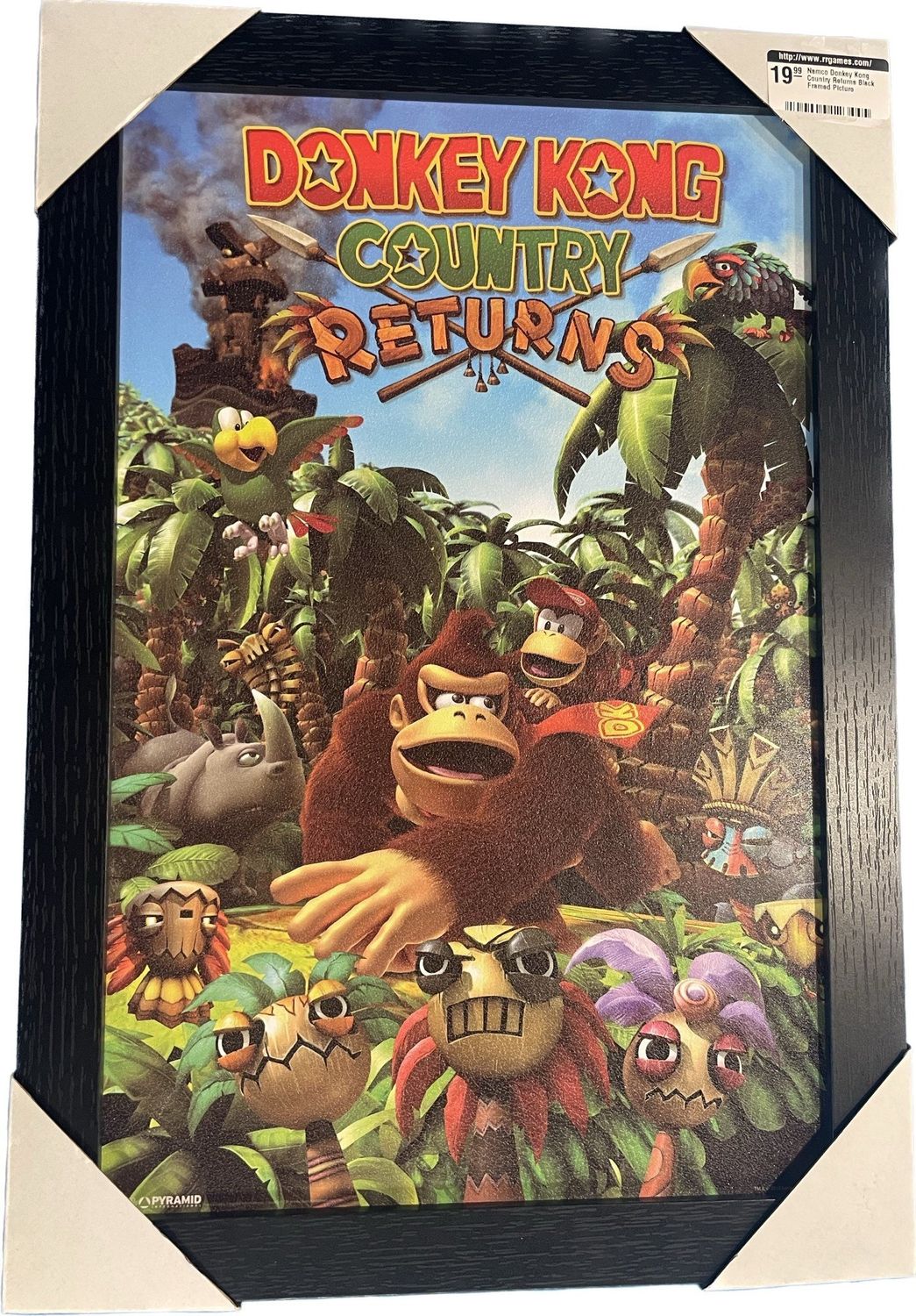 Namco Donkey Kong Country Returns Black Framed Picture