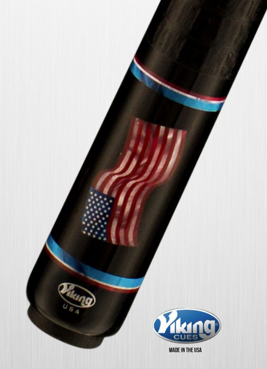 VIKING B5601 PATRIOTIC FLAG BILLIARD CUE STICK