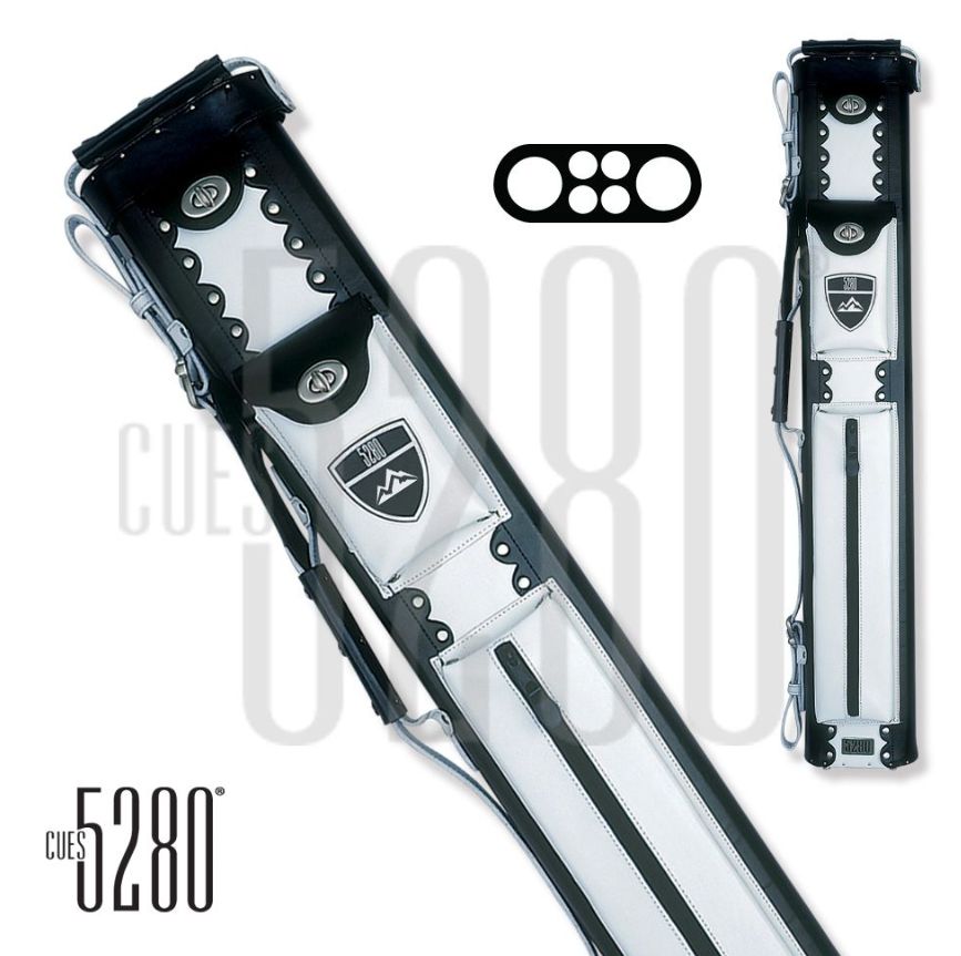 RM 2x4 Leather Hard Cue Case - White