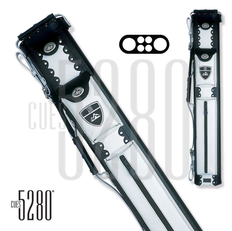 RM 2x4 Leather Hard Cue Case - White