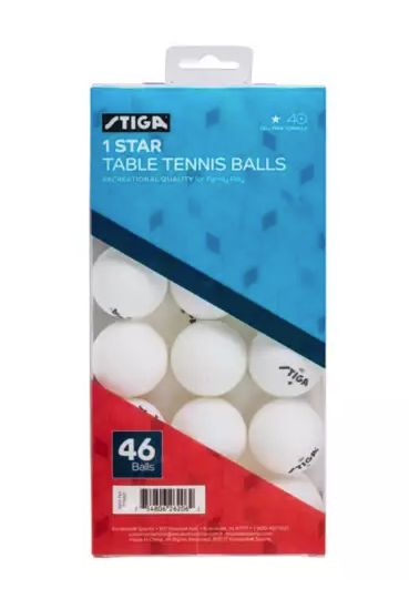 Stiga 1-STAR Ping Pong Balls-BULK 46pk