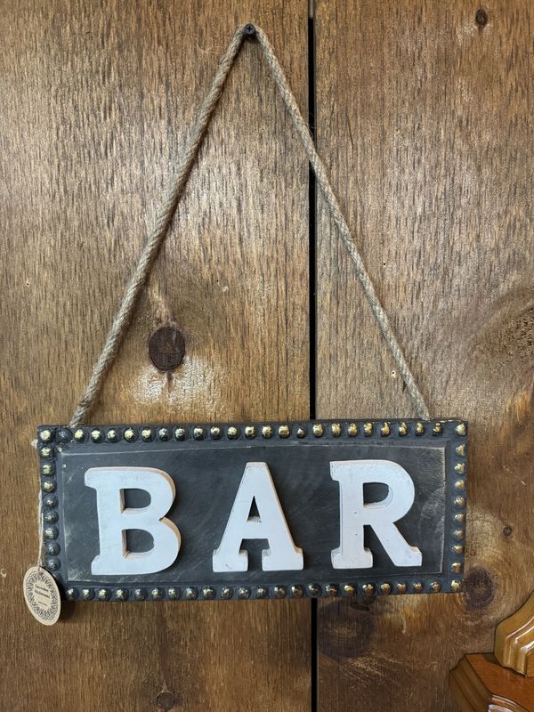 Bar Hanging Wooden Sign