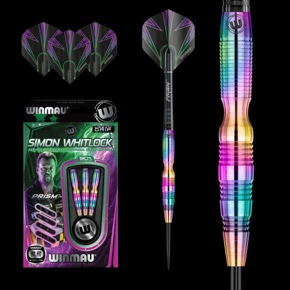 Winmau Simon Whitlock Urban Grip 90% Tungsten Steel Tip Darts 22g