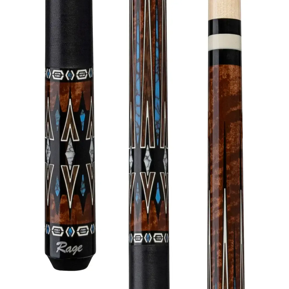 Rage RG220 Almond Central Cue With Black Linen Wrap Cue  Stick
