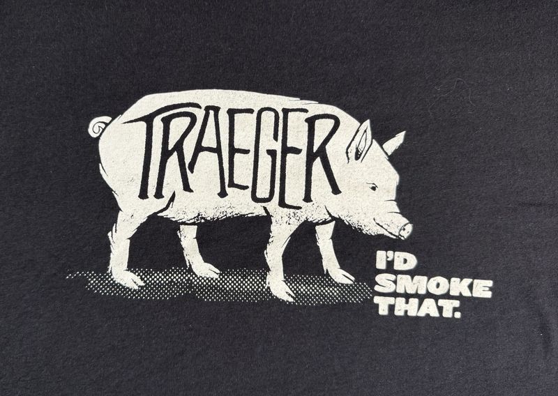 Traeger Black short sleeved &quot;I&#39;d Smoke That&quot; Large T-shirt