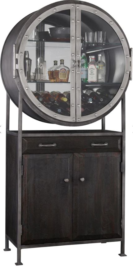 695-237 Howard Miller Rob Roy 2 Wine &amp; Bar Cabinet