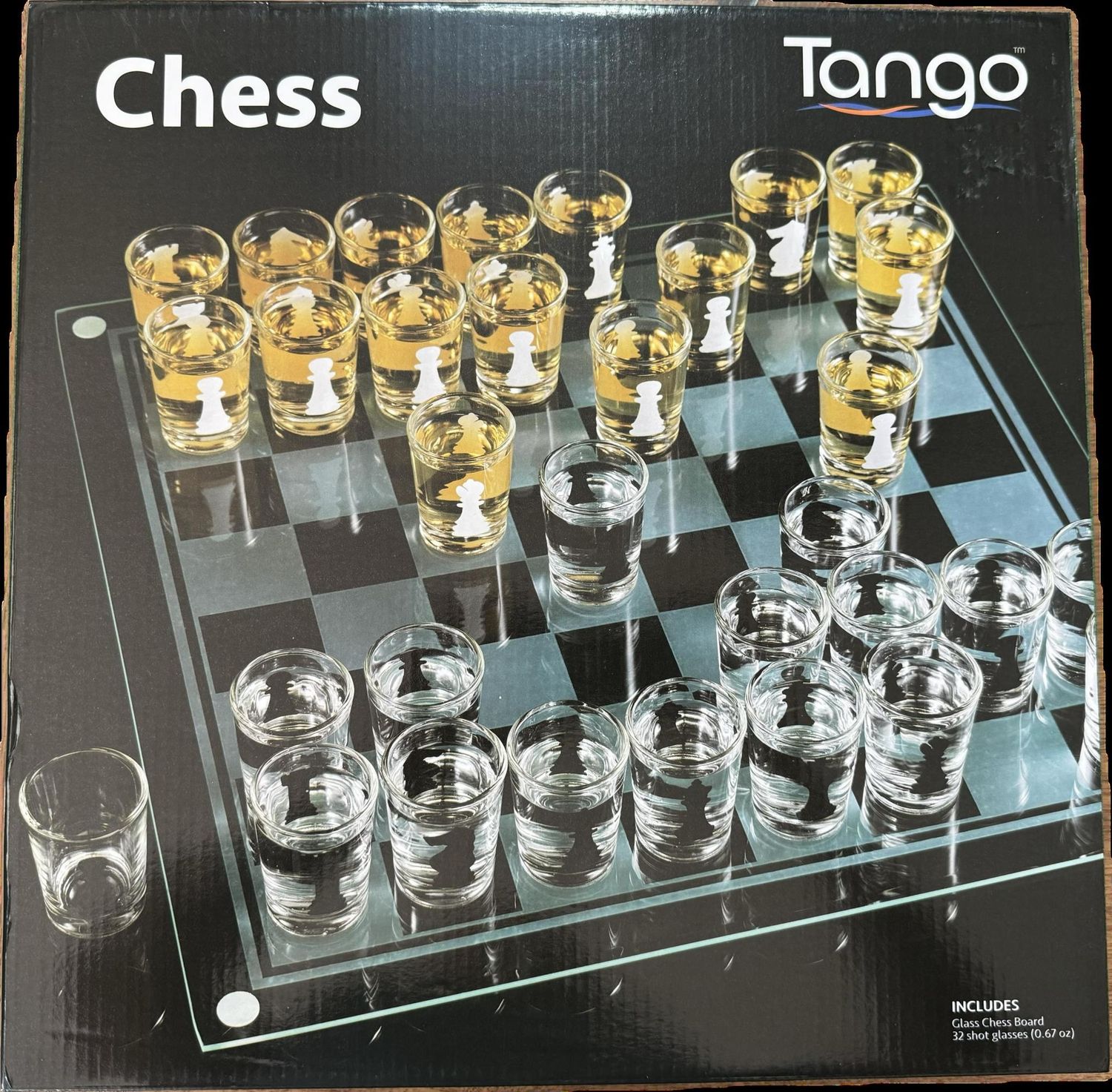 Chess Drinking Game Board &amp; Shot Glass Set