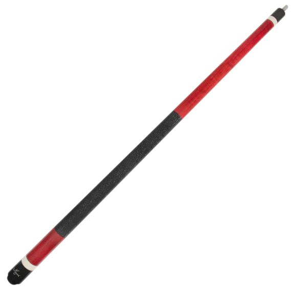 Meucci European Red Cue Stick with UPGRADED 12.5 Carbon Pro Shaft