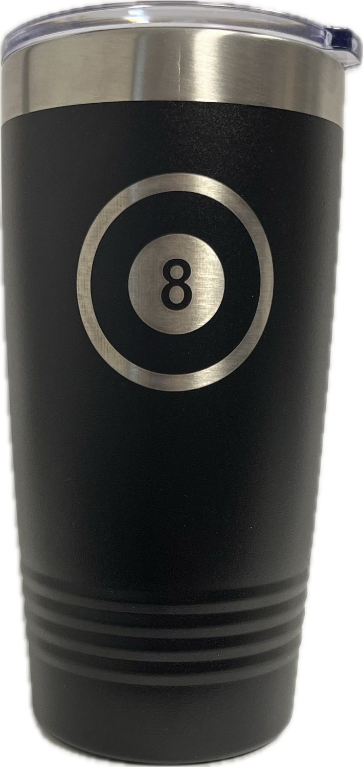 8 Ball Polar Camel Insulated Tumbler w/ Slider 20oz
